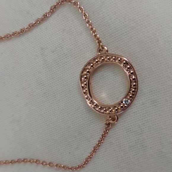 Adore by Swarovski Organic Circle Bracelet in Rose Gold NEW - Picture 4 of 5